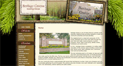 Desktop Screenshot of heritagegreens.org