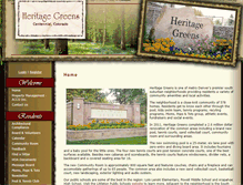 Tablet Screenshot of heritagegreens.org